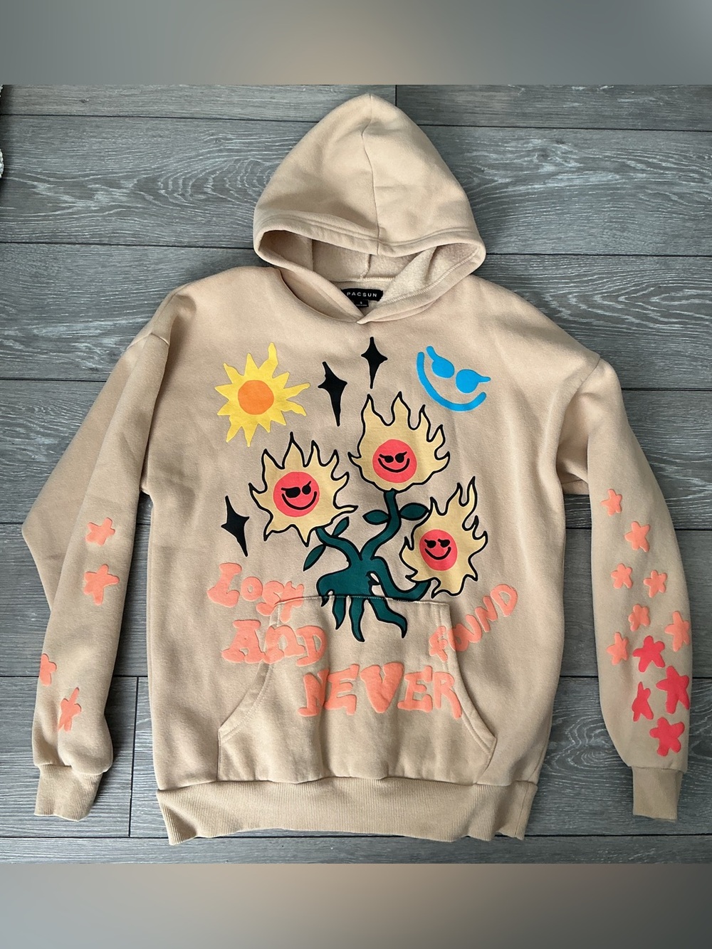 EUC PACSUN Lost And Never Found Sweatshirt Hoodie S